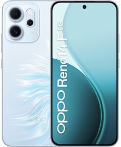 OPPO 14 F 5G Reno14 F 5G 16.7 cm (6.57") Dual SIM Android 15 USB Type-C 8 GB 256 GB 6000 mAh Blue Mobilie telefoni
