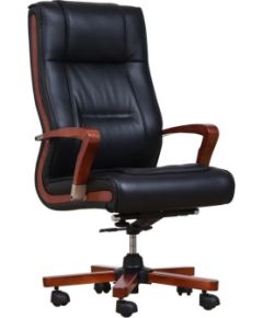 AMBASSADOR leather armchair black Офисные стулья