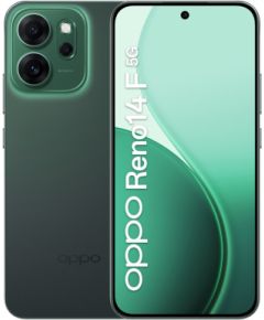 OPPO 14 F 5G Reno14 F 5G 16.7 cm (6.57") Dual SIM Android 15 USB Type-C 8 GB 256 GB 6000 mAh Green Mobilie telefoni