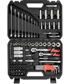 Instrumentu komplekts Yato YT-38785; 1/4''; 3/8''; 92 gab. Mehāniskie instrumenti