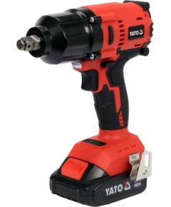 Triecienatslēga Yato YT-82807; 18 V; 2x3,0 Ah akum. Trieciena uzgriežņu pistoles ar akumulatoru