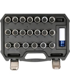 Uzgaļu komplekts Yato YT-060306; 21 gab. Mehāniskie instrumenti