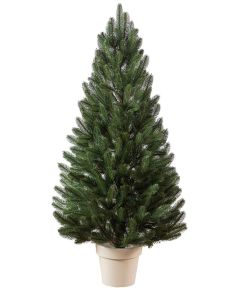 (Ir Veikalā) Ziemassvētku egle podā “Lapland Green” 1.1M 60CM Mākslīgās egles