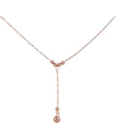 Sudraba kaklarota #2500151(PAu-R), Sudrabs 925°, sarkanais zelts (pārklājums), garums: 42 cm, 2 gr. Ar zelta pārklājumu