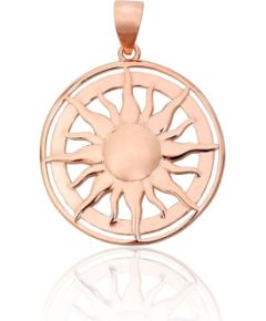 Sudraba kulons #2302036(PAu-R), Sudrabs 925°, sarkanais zelts (pārklājums), 2.6 gr. Ar zelta pārklājumu