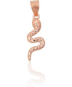 Sudraba kulons #2302035(PAu-R), Sudrabs 925°, sarkanais zelts (pārklājums), 0.8 gr. Ar zelta pārklājumu