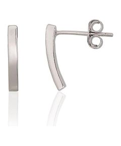 Sudraba auskari-puseti #2204290(PRh-Gr), Sudrabs 925°, rodijs (pārklājums), 1.1 gr. Puseti