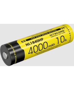 Nitecore NL1840HP 4000 mAh rechargeable 18650 Li-ion battery Dažādi piederumi tūrismam