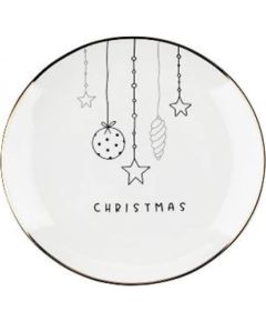 JINGLE BELLS DESERTA ŠĶĪVIS 20CM, PORCELĀNA, MPL Consulting Šķīvji