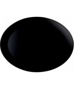 DIWALI BLACK OVĀLS ŠĶĪVIS 25X33CM, Luminarc Šķīvji