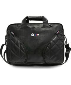 BMW Carbon Pockets & Metal Logo 16" Сумка Для Ноутбука Black Сумки, обложки для ноутбуков