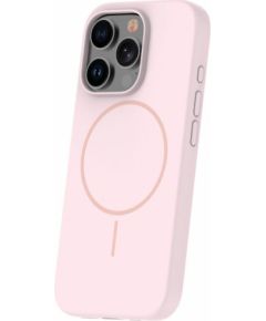 iLike Apple  iPhone 16 Pro Soft Touch Silicone case With Magnetic Light Pink Neoriģinālie Maciņi