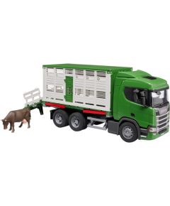 BRUDER Scania Super 560R Tiertransport-LKW (inkl. 1 Rind) Jaunumi, Bērnu preces