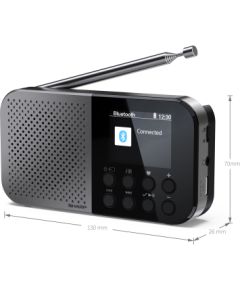 Sharp OSAKA Pocket/Handheld Portable Digital Radio DR-P520(GY) Bluetooth Jaunumi - Audio-Video