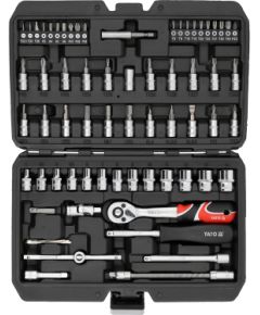 Instrumentu komplekts Yato YT-14502; 1/4''; 68 gab. Mehāniskie instrumenti