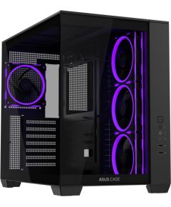 Case ASUS ATX/micro ATX/Mini-ITX Black PC A32PLUSTGARGBBLACK Datoru korpusi