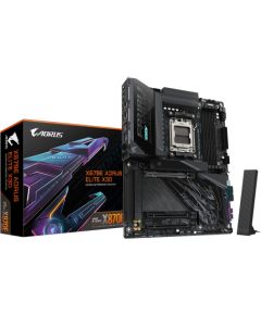 Mainboard GIGABYTE AMD X870E Socket AM5 ATX RAM DDR5-SDRAM 4xSlots Wi-Fi Yes Bluetooth Yes 4xNumber of M.2 (M) slots X870E A ELITE X X870EAELITEX Материнские платы
