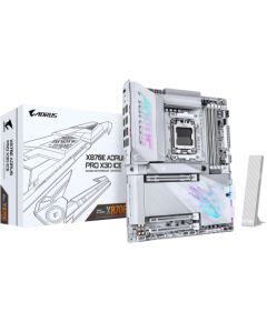 Mainboard GIGABYTE AMD X870E Socket AM5 ATX RAM DDR5-SDRAM 4xSlots Wi-Fi Yes Bluetooth Yes 4xNumber of M.2 (M) slots X870E A PRO X ICE X870EAPROXICE Материнские платы