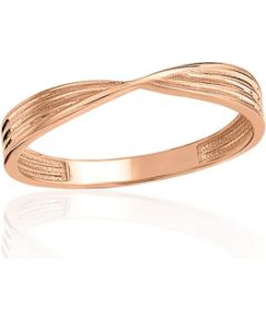 Zelta gredzens #1101230(Au-R), Sarkanais Zelts 585°, Izmērs: 16, 1.59 gr. Sieviešu