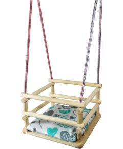 Galdrew koka šūpoles ar spilventiņu 05521 Jaunumi - Datori