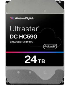 Western Digital HDD Server WD/HGST ULTRASTAR DC HC590 (3.5’’, 24TB, 512MB, 7200RPM, SATA 6Gb/s, 512E SE NP3) SKU: 0F65684 HDD Iekšējie cietie diski