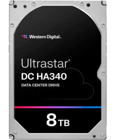 Western Digital HDD Server WD Ultrastar DC HA340 8TB 512e SE, 3.5’’, 256MB, 7200 RPM, SATA, SKU: 0B47078 HDD Iekšējie cietie diski