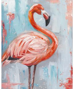 Oil painting 80x100cm, flamingo Jaunumi, mēbeles, māja