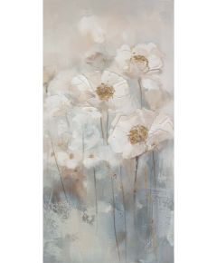 Oil painting 60x120cm, white flowers Jaunumi, mēbeles, māja