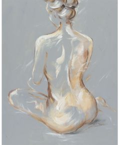 Eļļas glezna 80x100cm, sēdoša dāma Jaunumi, mēbeles, māja