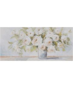 Eļļas glezna 70x150cm, ziedi un vāze Jaunumi, mēbeles, māja