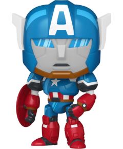 Funko Pop! Marvel: What If...? - Captain America Mech #1569 Bobble-Head Vinyl Figure Фигурки и герои
