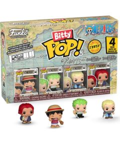 Funko Bitty Pop! 4-Pack: One Piece - Monkey D. Luffy, Roronoa Zoro, Axe-Hand Morgan, Bitty Pop! Chase Vinyl Figures Фигурки и герои