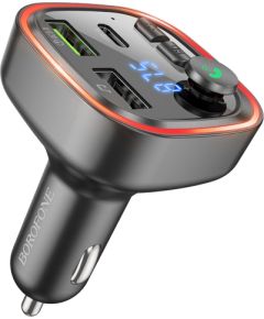 Borofone raidītājs FM BC48 Broad MP3, Bluetooth - 2xUSB + C tipa - QC 3.0 18W melns (bojāts iepakojums) Auto FM Transmiteri un Carplay ierīces