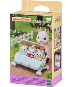 Figurka Epoch Sylvanian Families - Spacerówka dla trojaczków (5533) Figūriņas un varoņi