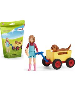 Figurka Schleich Wózek dla Psów Farm World (42543) Figūriņas un varoņi