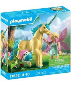 Zestaw z figurkami Princess Magic 71842 Jednorożec do kolekcjonowania Sunshine Blossom z wróżką Playmobil Figūriņas un varoņi
