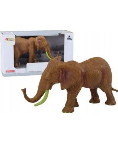Figurka LeanToys Figurka Kolekcjonerska Słoń Afrykański Safari Brązowy Figūriņas un varoņi