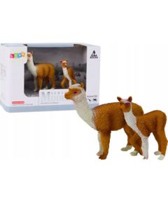 Figurka LeanToys Figurka Dorosła Lama 8 cm z młodą Lamą 6 cm Zwierzęta Świata Фигурки и герои
