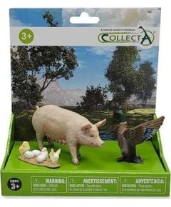 Figurka Collecta COLLECTA ZESTAW 3 ZWIERZĄT NA FARMIE W OPAKOWANIU (88480, 88378, 88863) Фигурки и герои