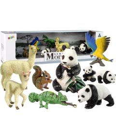 Figurka LeanToys Figurka Zwierzęta Zestaw Papuga Panda Figūriņas un varoņi