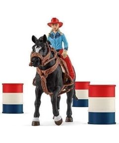 Figurka Schleich Schleich Farm World Barrel Racing with Cowgirl, play figure Figūriņas un varoņi