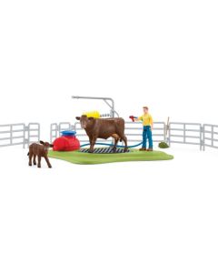 Figurka Schleich Schleich Farm World cow washing station, play figure Фигурки и герои