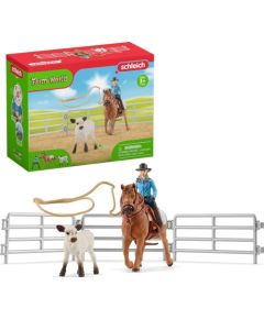 Figurka Schleich Schleich Farm World Team Roping with Cowgirl, play figure Фигурки и герои