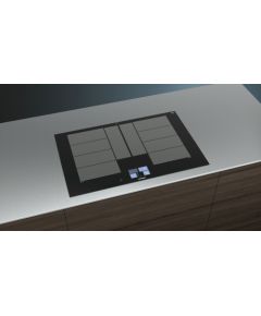 Siemens EX875KYW1E hob Black Built-in Zone induction hob 4 zone(s) Iebūvējama virsma - Indukcijas