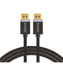 DisplayPort cable 2 m Black SAVIO CL-166 Сетевые кабели, провода