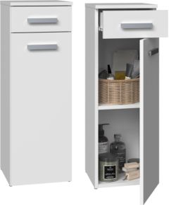 Top E Shop Topeshop NEL V DS BIEL bathroom storage cabinet White Jaunumi -Dārzam