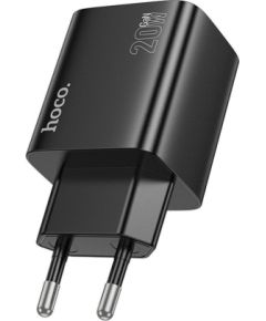 Hoco   Phone charger Hoco 2 x USB C + 2 x USB A QC3.0 PD 3A 20W N55 black Telefonu lādētāji 220v