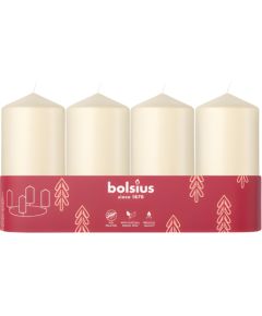 Bolsius Sveces cilindrs 4 gab. Ø100x48mm krēmkrāsas Sveces un svečturi