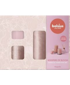 Bolsius Dāvanu komplekts Home Sweet Home magnolia Sveces un svečturi