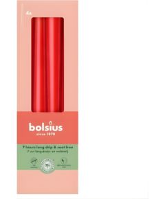 Bolsius Galda sveces 4gab.kastē 245/24mm sarkanas Sveces un svečturi